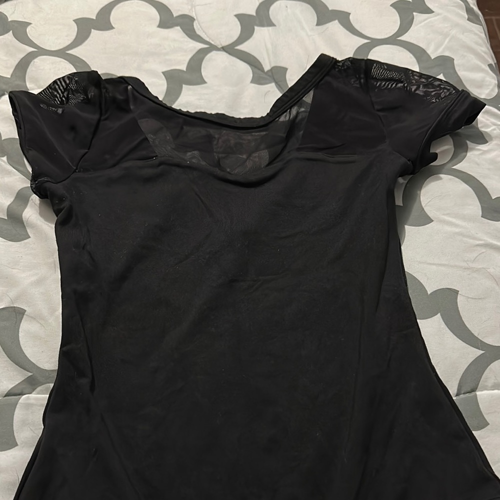 Mirella Black Short Sleeve Top